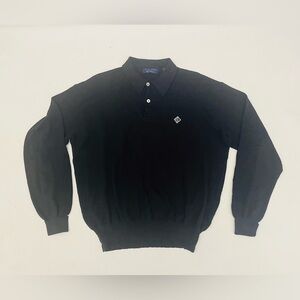 Vintage Polo Golf Collection Ralph Lauren cashmere blend sweater black large